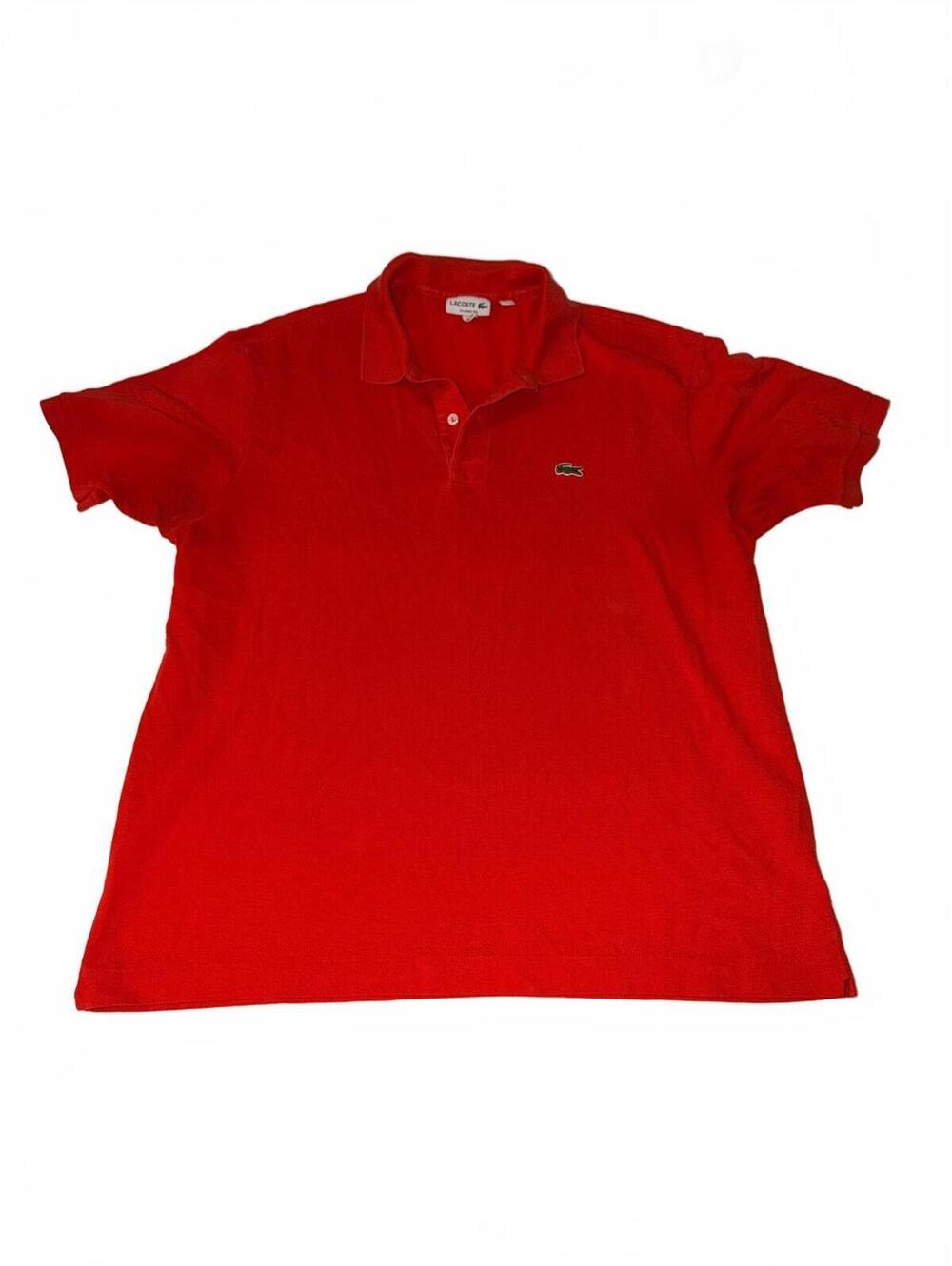 Lacoste Classic Fit Red Polo Shirt Size XXL